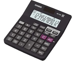 Casio MJ-12D 150 Steps Check and Correct Desktop Financial Calculator, Black
